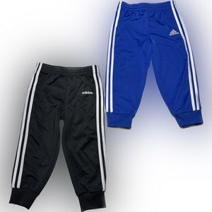 2 Pairs of Adidas 24 Month Pants (Black and Blue)